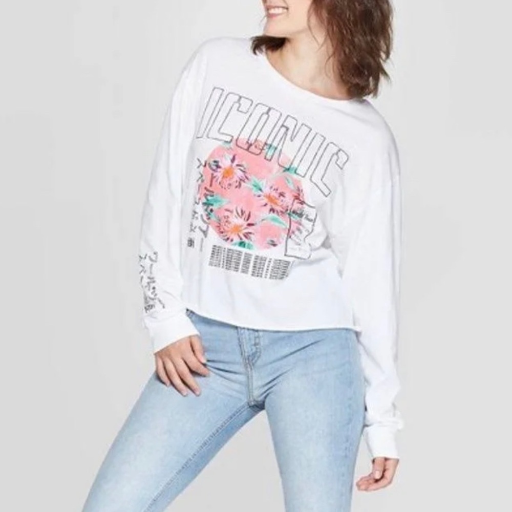 Grayson Threads Iconic Long Sleeve Cropped Graphic T-Shirt XL
